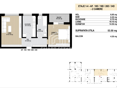 Apartament 2 camere DRUMUL JILAVEI 
