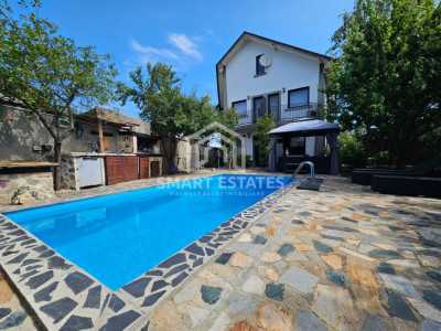 VANZARE VILA PISCINA BRAGADIRU - CLINCENI | 1100 mp teren | MOBILATA COMPLET 