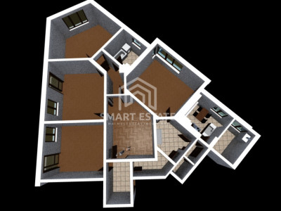 Universitate - 5 camere - garaj - propus spre consolidare si reabilitare