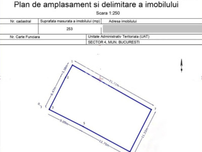 Apărătorii Patriei - Teren 253 mp – 10 Minute de Metrou