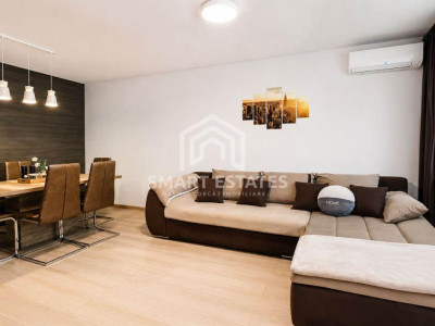 Apartament 2 camere mobilat utilat/ curte