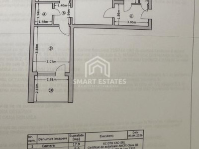 Apartament 3 camere- la 800m de metrou 1 Decembrie