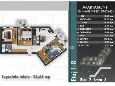 APARTAMENT 3 CAMERE 83 MP - METALURGIEI -COMISION 0%