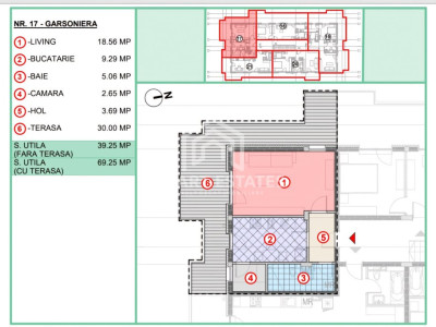 De vanzare apartament cu o camera  penthouse  Popesti-Leordeni
