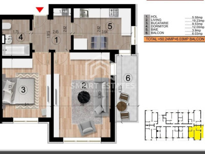 APARTAMENT 2 CAMERE - Metrou Berceni Magistrala M2 - COMISION 0